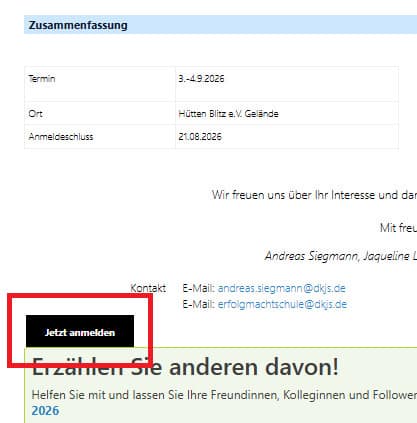 Anmeldebutton